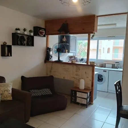 Joli Appartement Avec Grande Et Belle Terrasse, Au Pied De La Plage Du Grazel! Gruissan Exterior photo